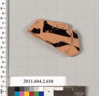 Terracotta fragment of a column-krater (bowl for mixing wine and water)