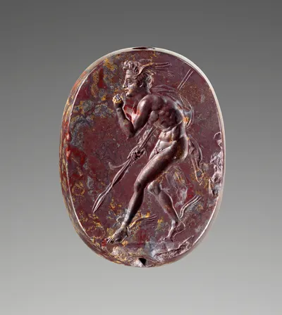 Engraved Scaraboid with Perseus