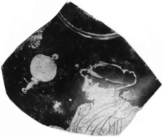 LEKYTHOS, SQUAT, FRAGMENT (ATHENIAN, RED-FIGURE)