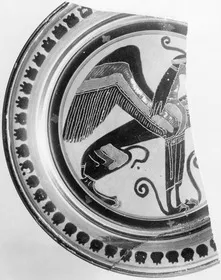 PLATE, FRAGMENT (ATHENIAN, BLACK-FIGURE)