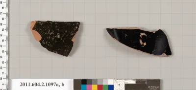 Terracotta fragments of lekythoi (oil flasks)?