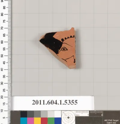 Terracotta fragment of a kylix (drinking cup)