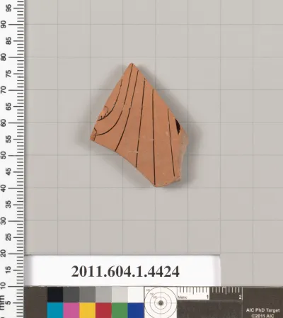 Terracotta fragment of a kylix (drinking cup)