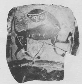 LEKYTHOS, FRAGMENT (ATHENIAN, BLACK-FIGURE)