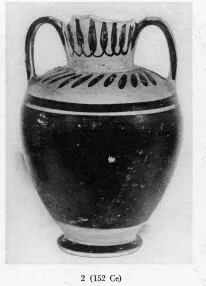 AMPHORA, NECK (SOUTH ITALIAN, CAMPANIAN, BLACK PATTERN)
