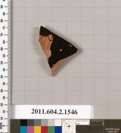 Terracotta fragment of a skyphos (deep drinking cup)