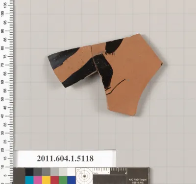 Terracotta fragment of a kylix (drinking cup)