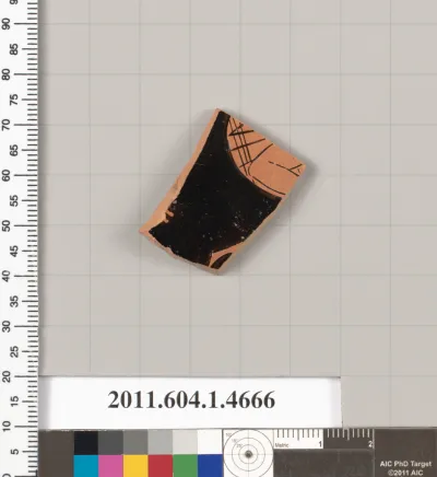 Terracotta fragment of a kylix (drinking cup)