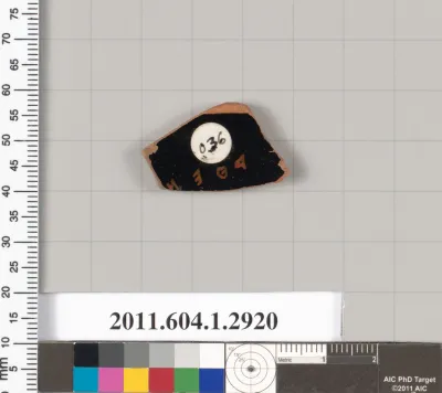 Terracotta fragment of a kylix (drinking cup)