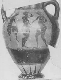 AMPHORA, BELLY, TYPE B, FRAGMENT (ATHENIAN, BLACK-FIGURE)