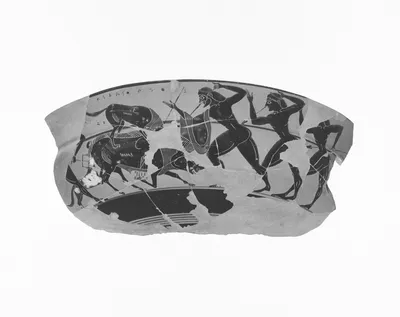 Attic Black-Figure Siana Cup Fragment