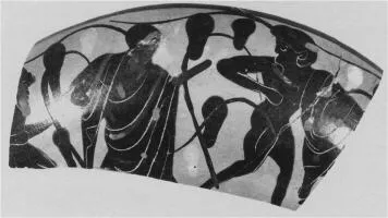 CUP, FRAGMENT (ATHENIAN, BLACK-FIGURE)