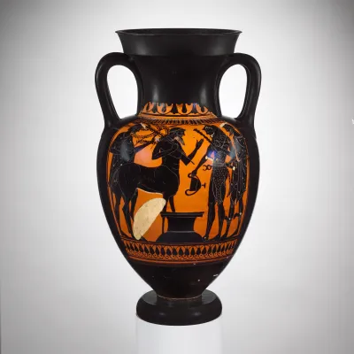 Terracotta neck-amphora (jar)