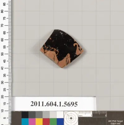 Terracotta fragment of a kylix (drinking cup)