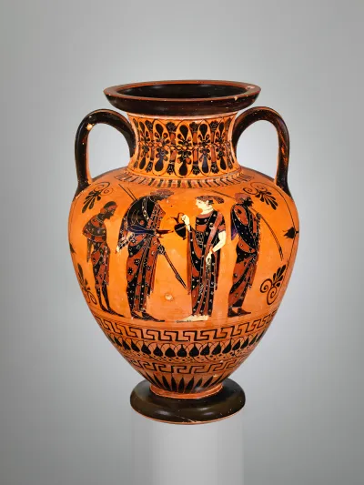 Terracotta neck-amphora (jar)