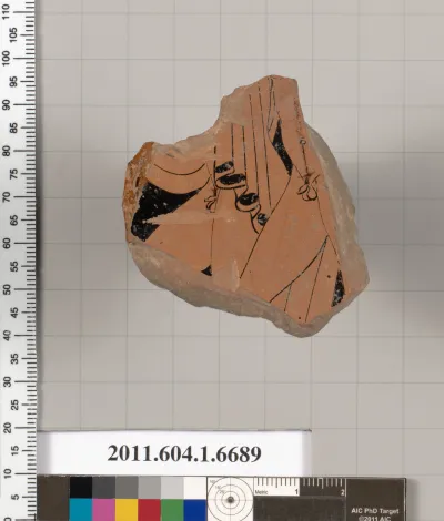 Terracotta fragment of a kylix (drinking cup)