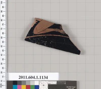 Terracotta fragment of a kylix (drinking cup)