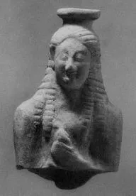 FIGURE VASE, ARYBALLOS FRAGMENT (SOUTH ITALIAN, SICILIAN)
