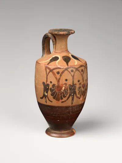 Terracotta lekythos (oil jar)