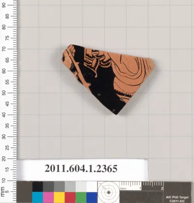 Terracotta fragment of a kylix (drinking cup)