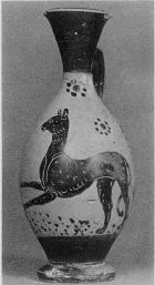LEKYTHOS (SOUTH ITALIAN, CAMPANIAN, BLACK-FIGURE)