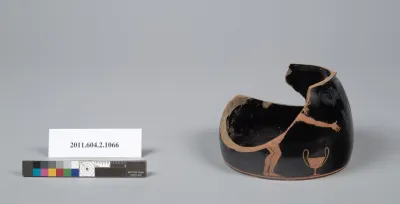 Terracotta fragment of a mug, oinochoe, shape 8