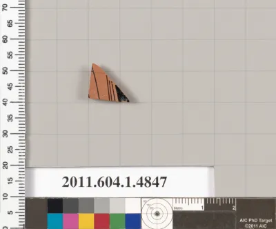 Terracotta fragment of a kylix (drinking cup)