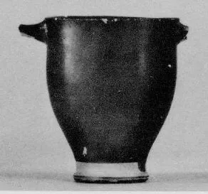 SKYPHOS (SOUTH ITALIAN, APULIAN, BLACK GLAZE)