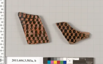 Terracotta fragments of column-kraters (bowls for mixing wine and water)