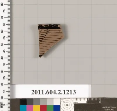 Terracotta fragment from a kantharos: head vase