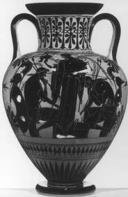 AMPHORA, NECK (ATHENIAN, BLACK-FIGURE)