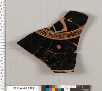 Terracotta fragment of a kylix (drinking cup)