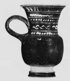 MUG (SOUTH ITALIAN, GNATHIAN, BLACK GLAZE)