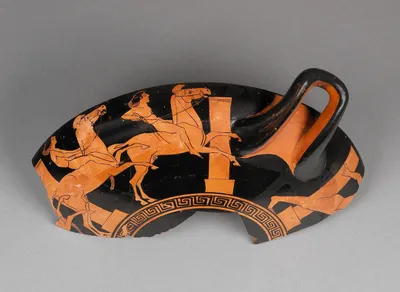 Attic Red-Figure Cup Type B Fragment