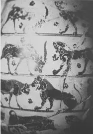OLPE (PROTOCORINTHIAN, TRANSITIONAL, BLACK-FIGURE)