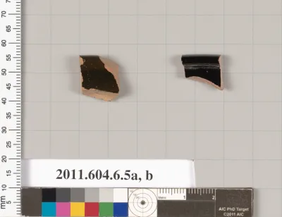Terracotta rim fragments of plates