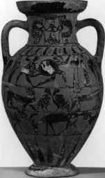 AMPHORA, NECK (ATHENIAN, BLACK-FIGURE)