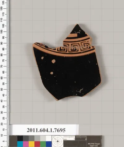 Terracotta fragment of a kylix (drinking cup)