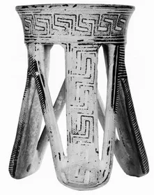 TRIPOD VASE (ATHENIAN GEOMETRIC)