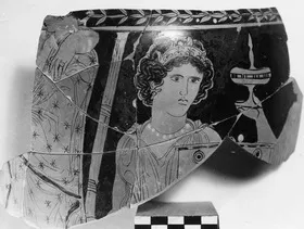 LOUTROPHOROS, FRAGMENT (ATHENIAN, RED-FIGURE)