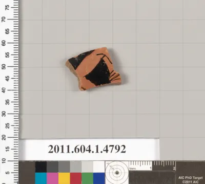 Terracotta fragment of a kylix (drinking cup)