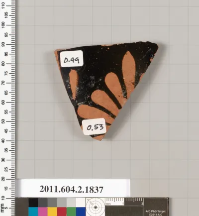 Terracotta fragment of a skyphos (deep drinking cup)