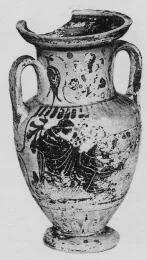 AMPHORA, NECK (ATHENIAN, BLACK-FIGURE)