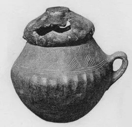 URN (ETRUSCAN, IMPASTO)