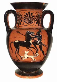 AMPHORA, NECK (ATHENIAN, BLACK-FIGURE)