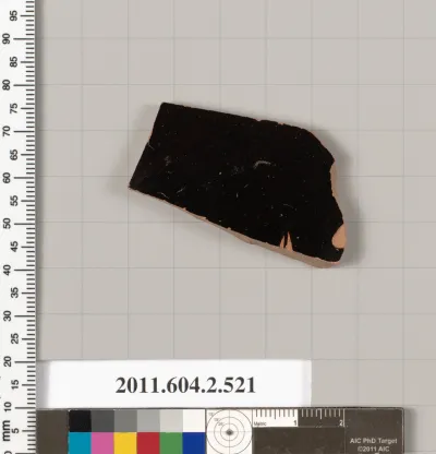 Terracotta fragment of a column-krater (bowl for mixing wine and water)