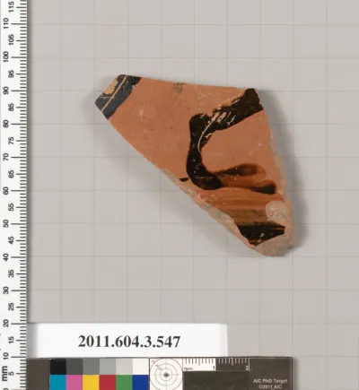 Terracotta fragment of a column-krater (bowl for mixing wine and water)