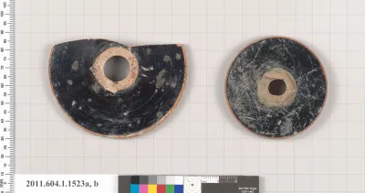 Terracotta fragments of kylikes (drinking cups)