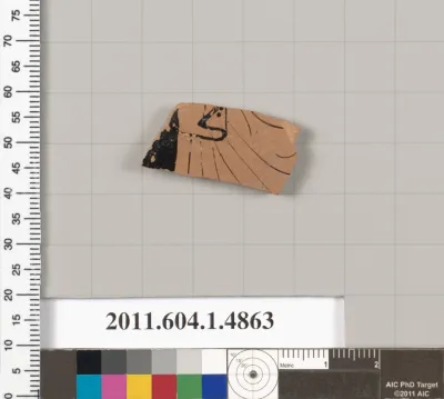 Terracotta fragment of a kylix (drinking cup)