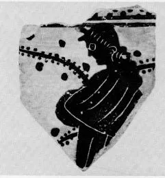 LEKYTHOS, FRAGMENT (ATHENIAN, BLACK-FIGURE)